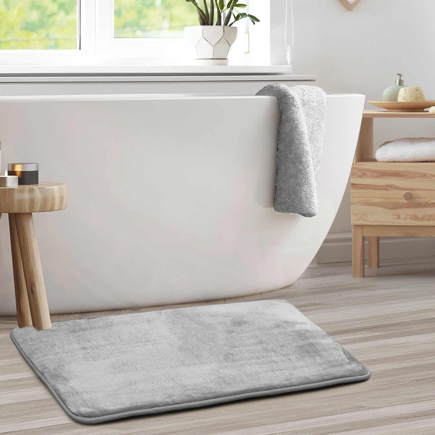 Clara Clark Memory Foam Bath Mat - 2 Pack