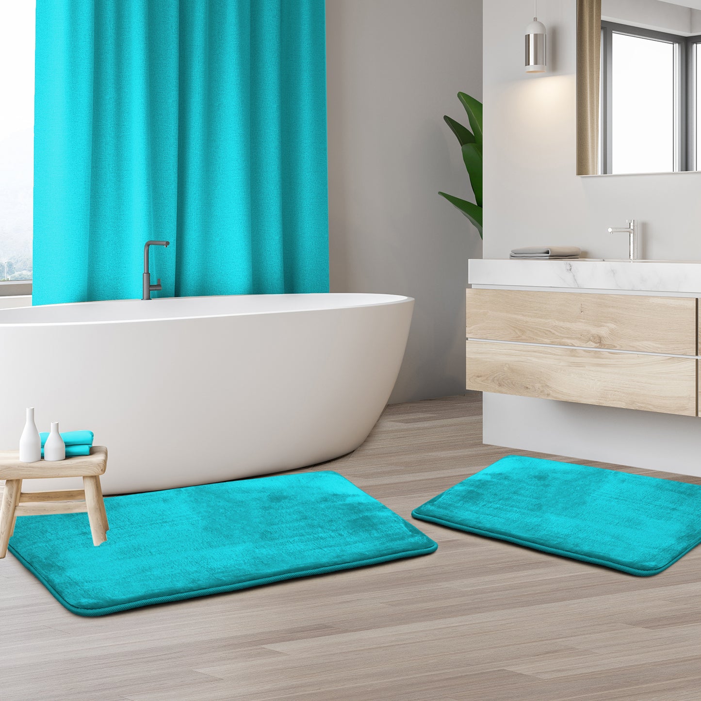 Clara Clark Memory Foam Bath Mat - 2 Pack