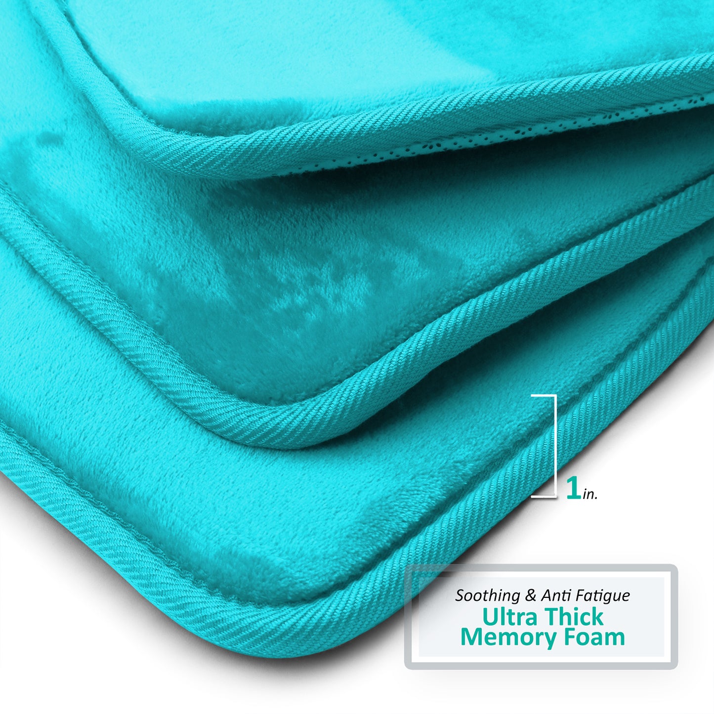 Clara Clark Memory Foam Bath Mat - 3 Pack