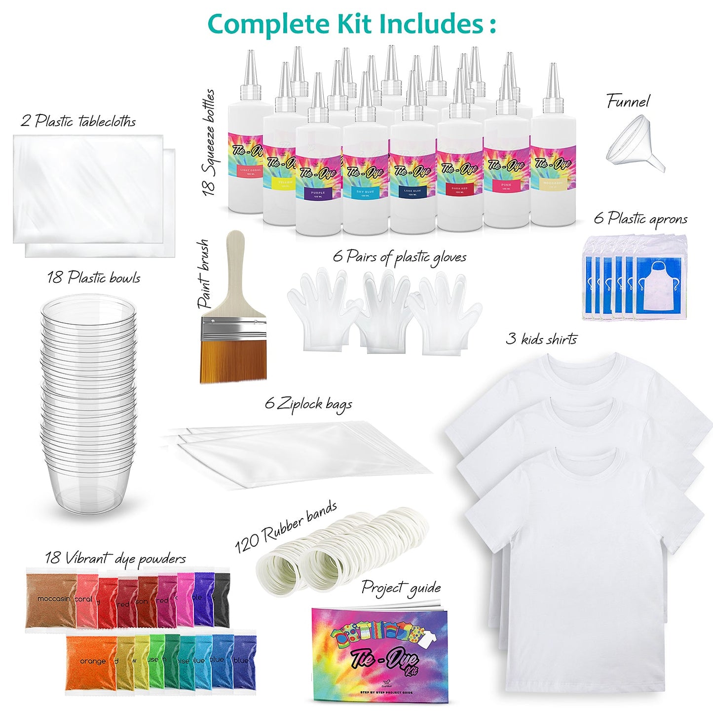 Tie Dye Kit for Kids & Adults