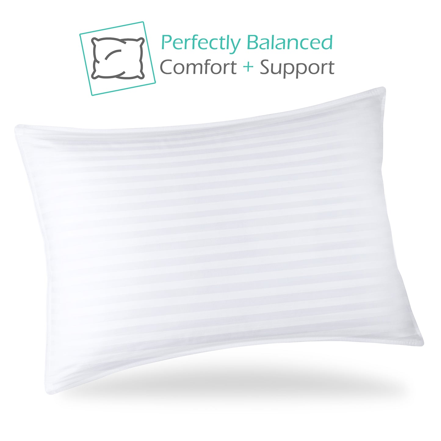 Nestl Bedding Bed Pillows for Sleeping | Down Alternative Sleep Pillows | 100% Cotton Pillow Covers with Poly Fiber Filling | Soft Pillow for Sleeping