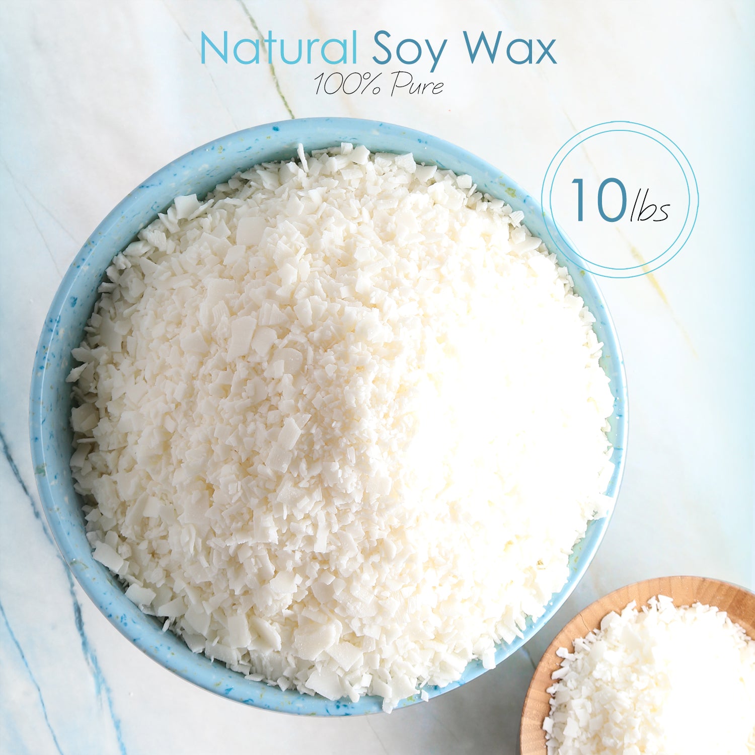 Hearth & Harbor Natural Soy Wax and DIY Candle Making Supplies - 10lb Wax + Accessories