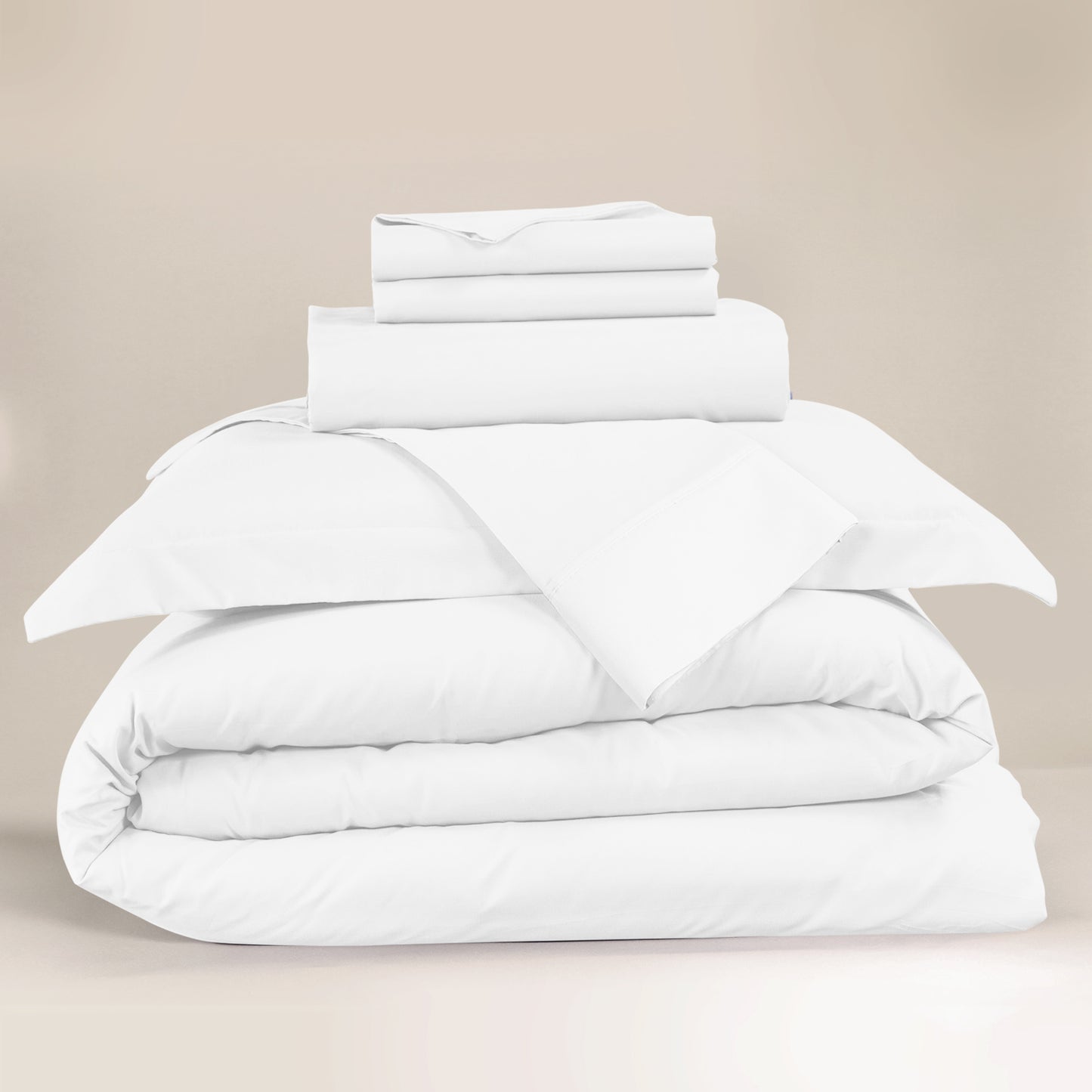 Nestl Bedding Duvet Cover 6-Piece Set - 1000 Thread Count Sheets - Tri Blend Cotton Duvet Cover with Zipper, Deep Pocket Fitted Sheet, 2 Cooling Pillow Cases, 2 Pillow Shams