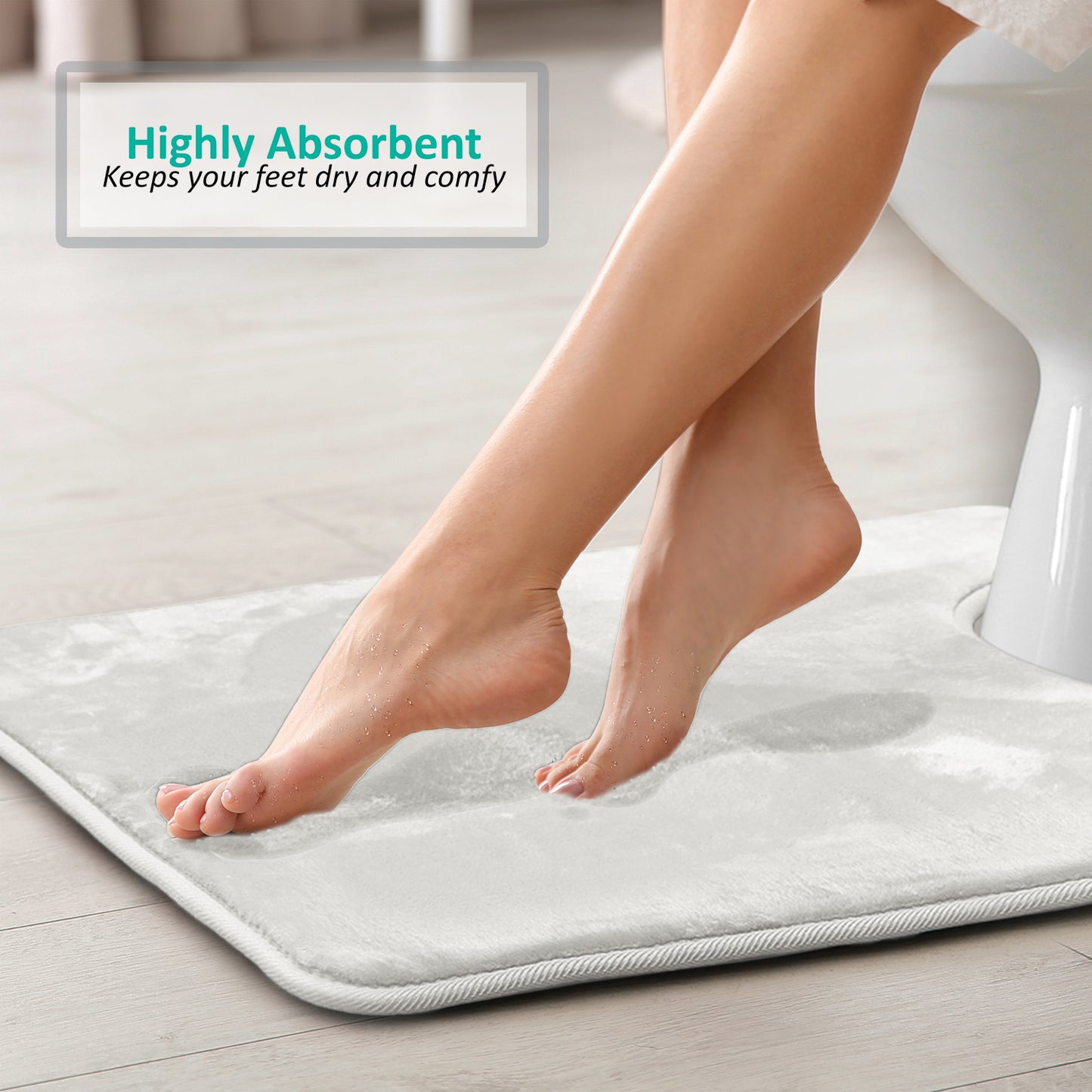 Clara Clark Memory Foam Contour Bath Mat