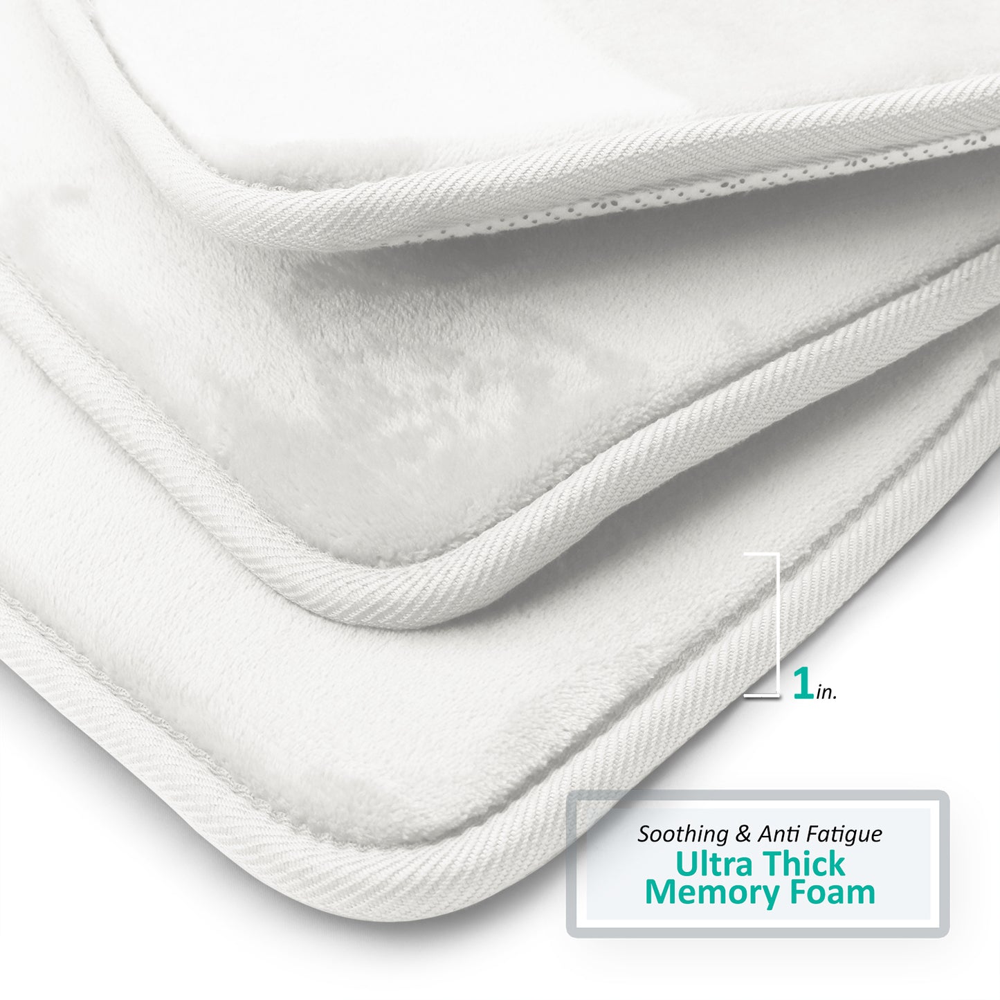 Clara Clark Memory Foam Bath Mat - 3 Pack