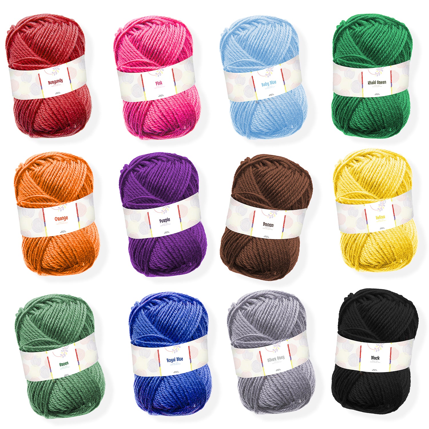 Soft Yarn for Crocheting - 2400 Yards Crochet Yarn for Crocheting and  Knitting Yarn, Amigurumi Yarn for Knitting, Acrylic Yarn Bulk, Perfect Yarn  for