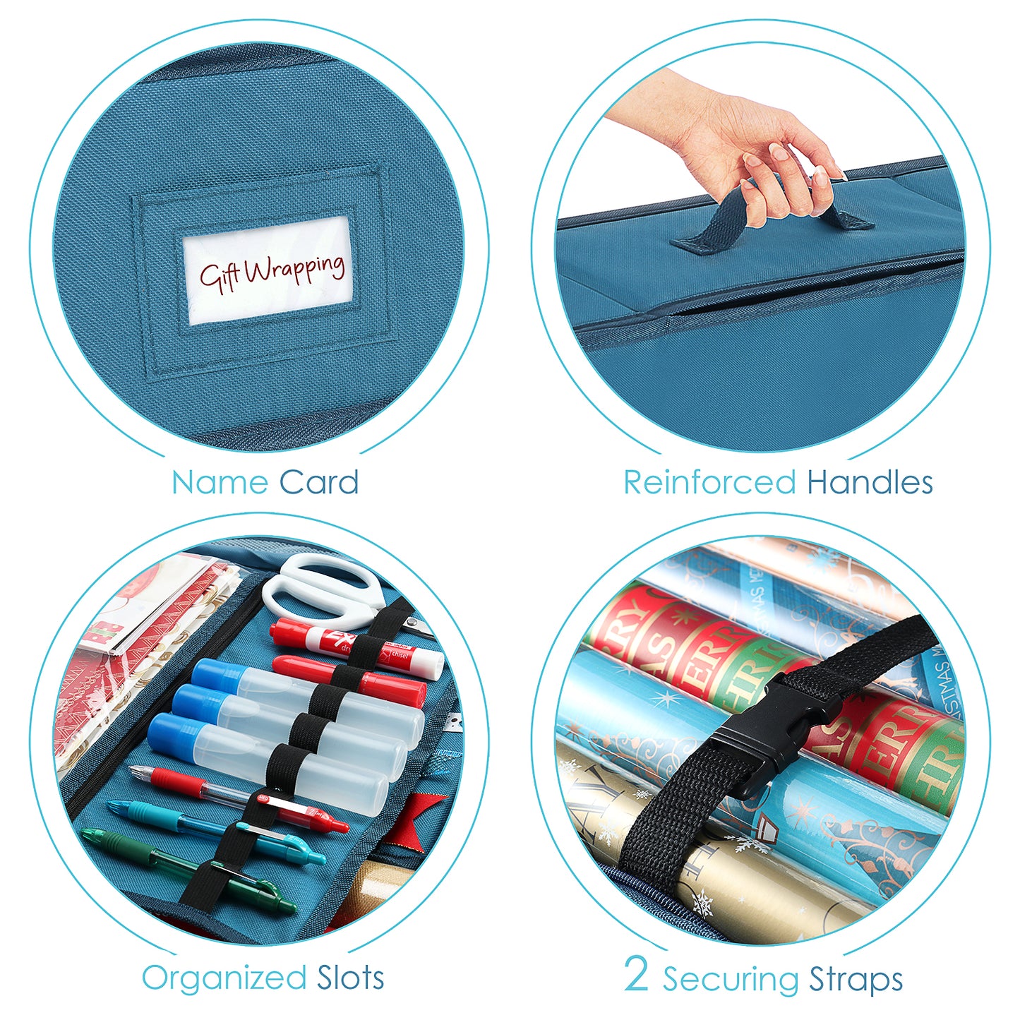 Hearth & Harbor New Design Wrapping Paper Storage Box